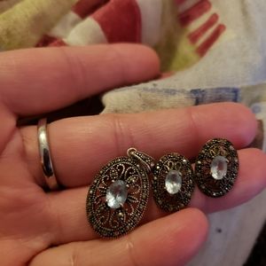 Necklace and earrings
